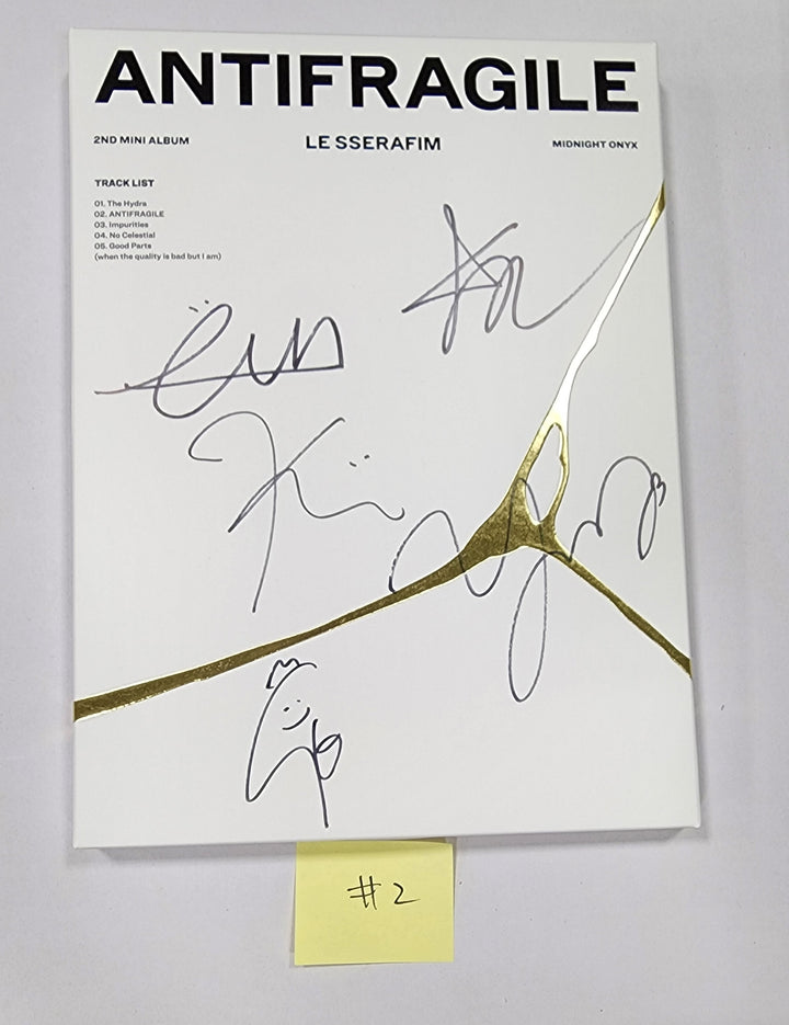LE SSERAFIM "ANTIFRAGILE" 2nd ミニアルバム - 直筆サイン入りプロモアルバム