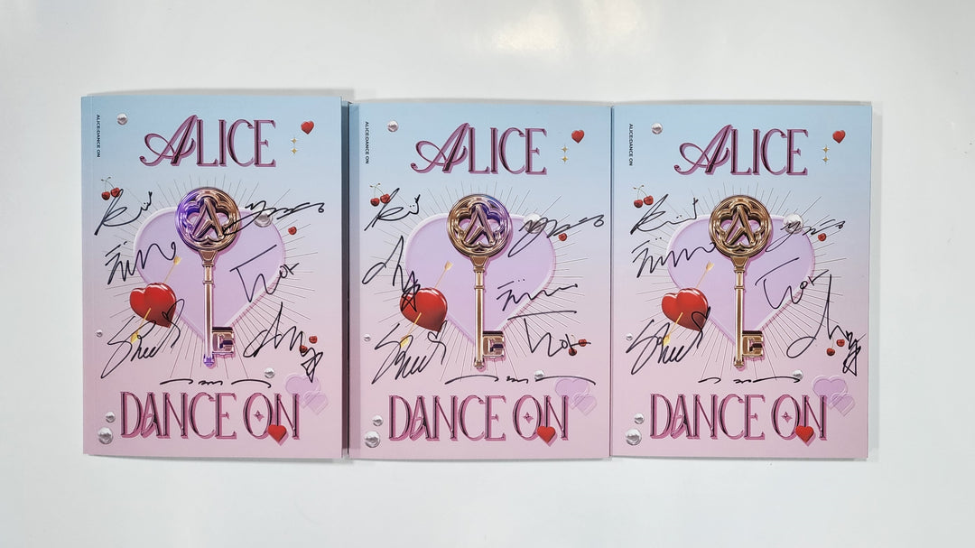 ALICE "DANCE ON" - Hand Autographed(Signed) Promo Album