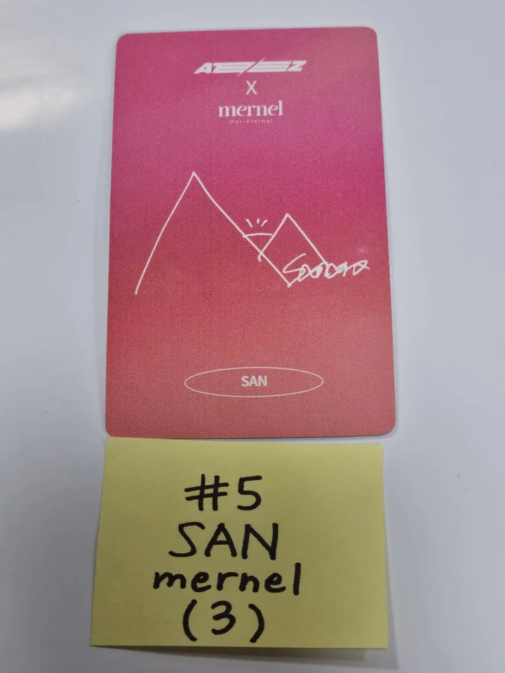 Ateez "Ateez x mernel" - Event Photocard Round 2 - HALLYUSUPERSTORE
