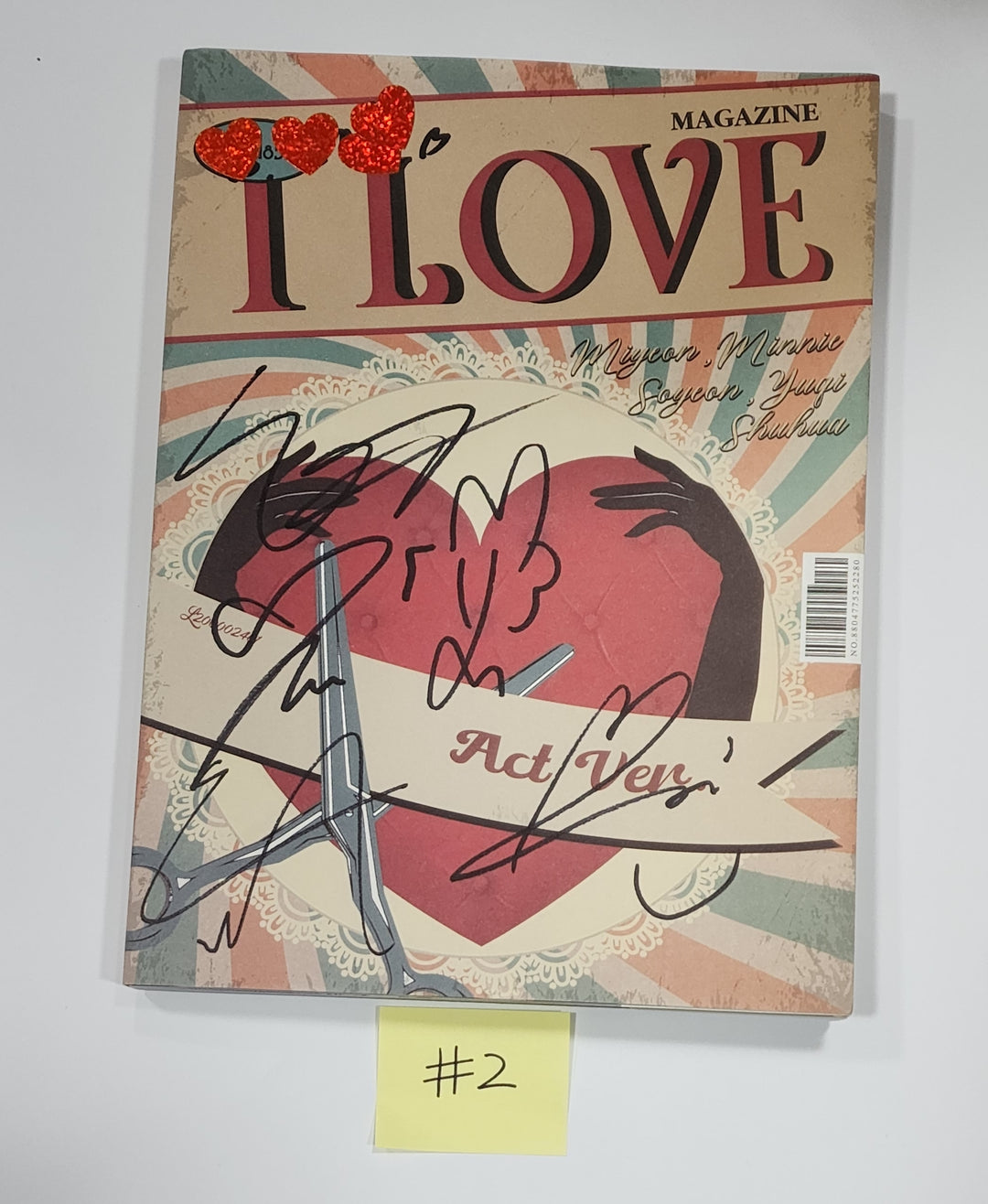 (G) I-DLE "I love" - Hand Autographed(Signed) Album