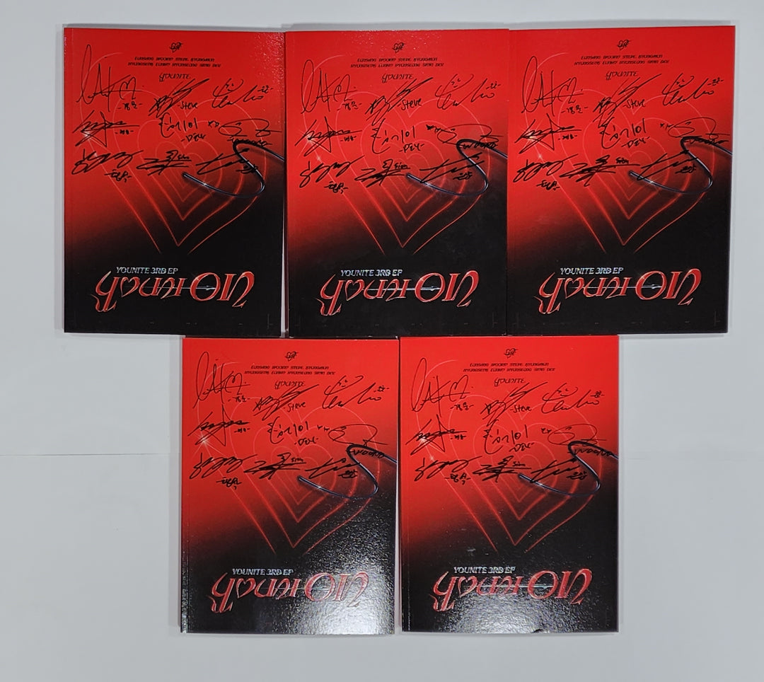 YOUNITE "YOUNI-ON" - Hand Autographed(Signed) Promo Album - HALLYUSUPERSTORE