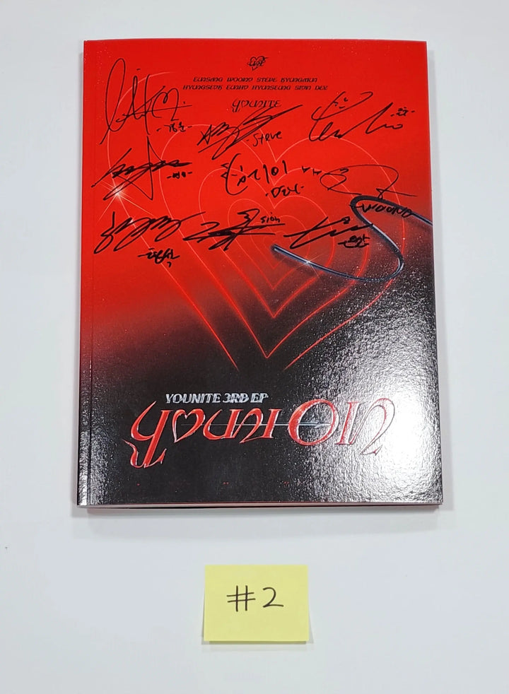 YOUNITE "YOUNI-ON" - Hand Autographed(Signed) Promo Album - HALLYUSUPERSTORE