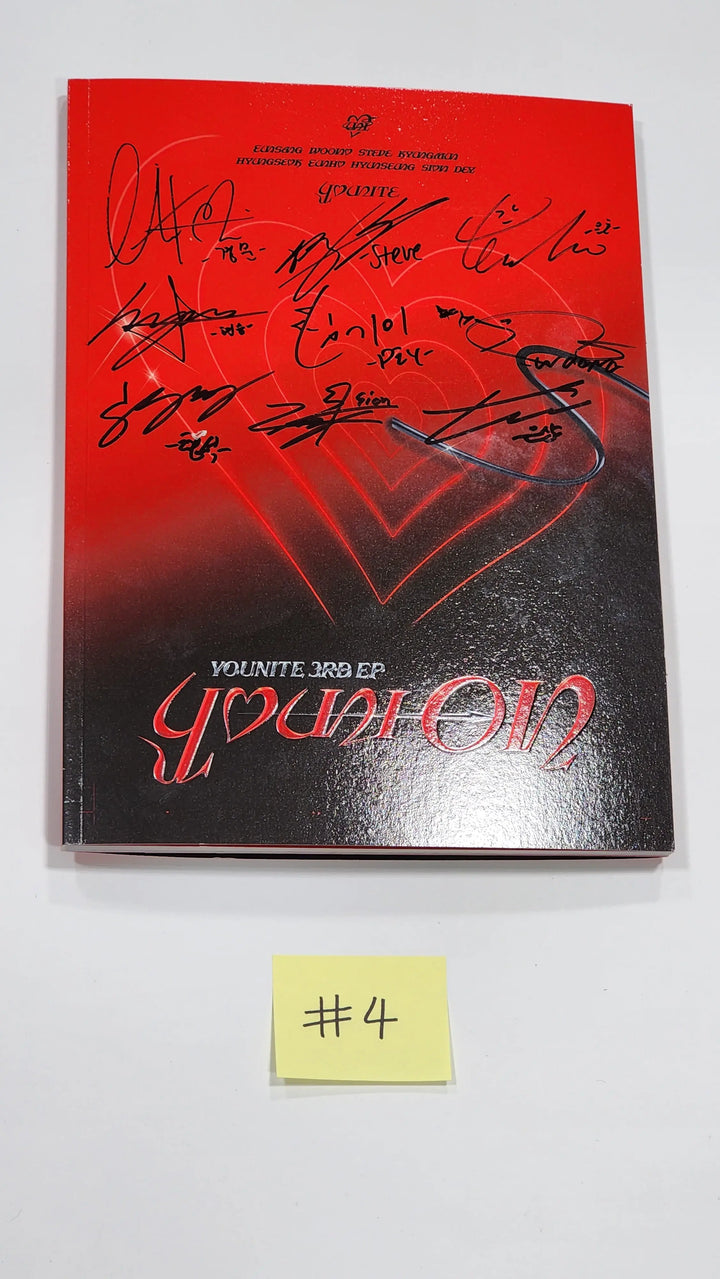 YOUNITE "YOUNI-ON" - Hand Autographed(Signed) Promo Album - HALLYUSUPERSTORE