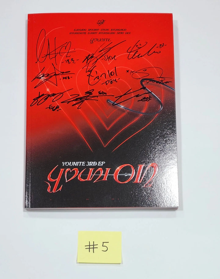YOUNITE "YOUNI-ON" - Hand Autographed(Signed) Promo Album - HALLYUSUPERSTORE