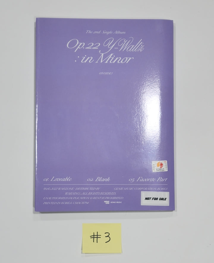 JO YURI 'Op.22 Y-Waltz : in Minor ' - Hand Autographed(Signed) Promo Album