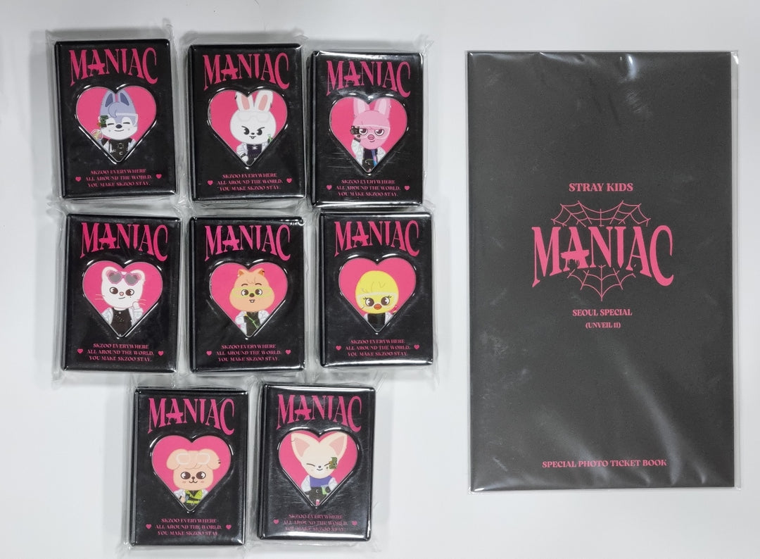 Stray Kids "MANIAC" SEOUL Special - Official SKZ MD [스페셜 포토티켓 세트, SKZOO 컬렉터북]