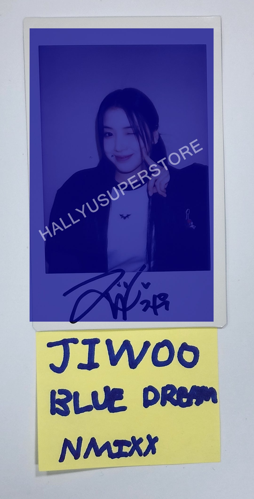 JIWOO (of NMIXX) 'ENTWURF' - Hand Autographed(Signed) Polaroid