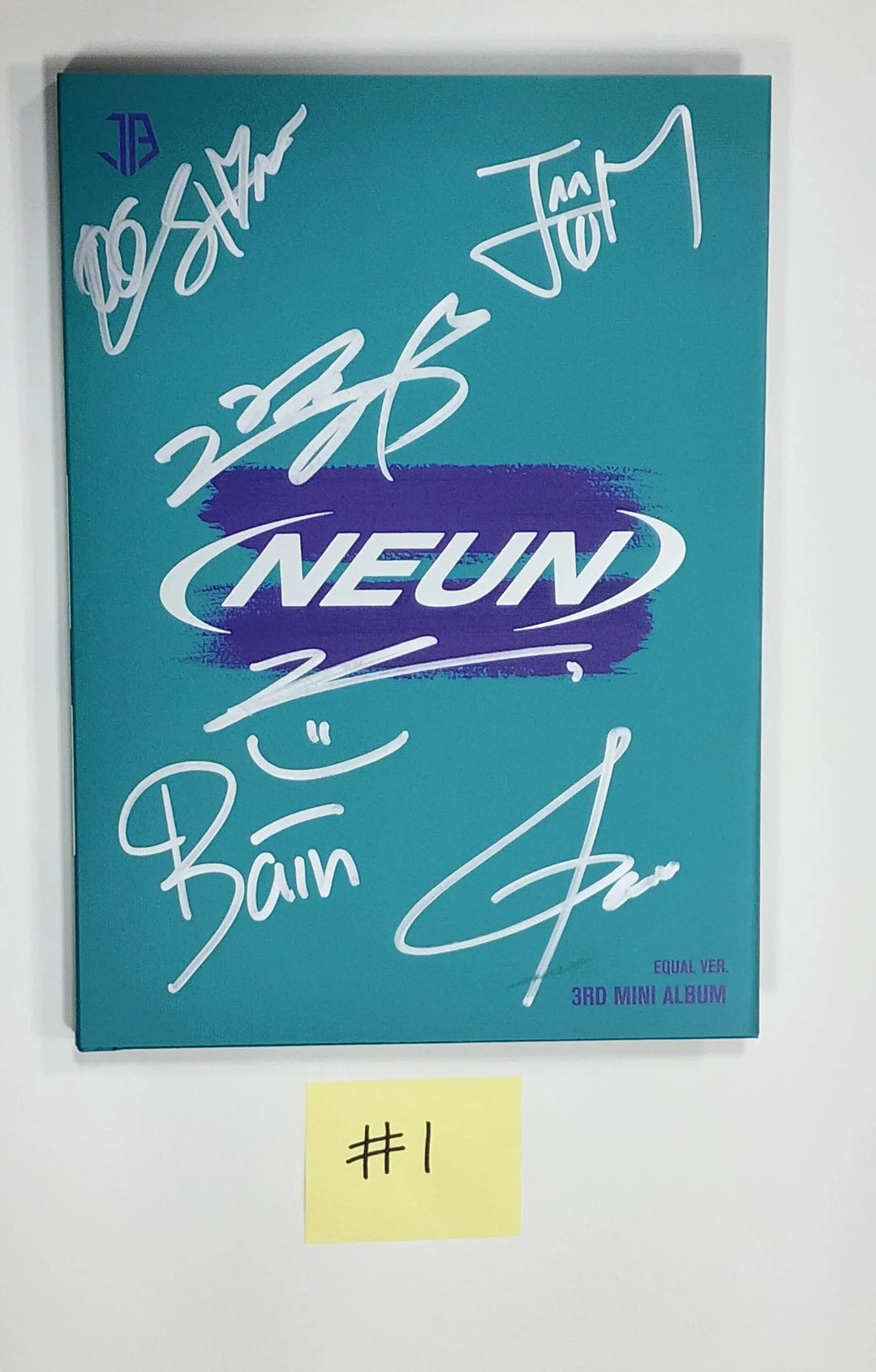 JUST B "= (NEUN)" - Hand Autographed(Signed) Promo Album - HALLYUSUPERSTORE