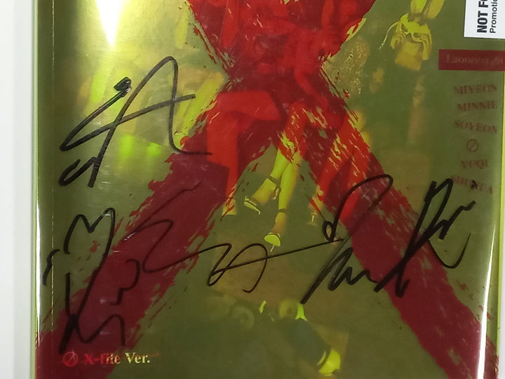 (G) I-DLE "I love" - Hand Autographed(Signed) Promo Album - HALLYUSUPERSTORE