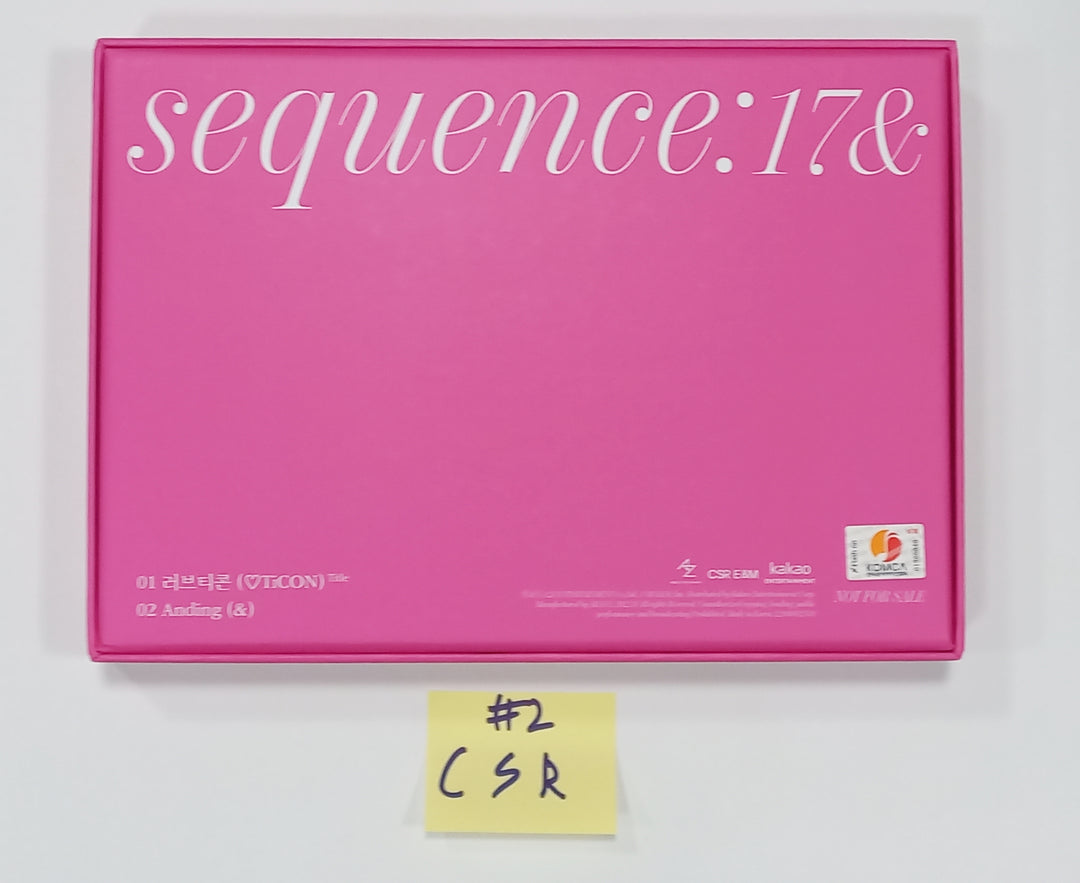 CSR「Sequence : 17&amp;」1stシングルアルバム - 直筆サイン入りプロモアルバム