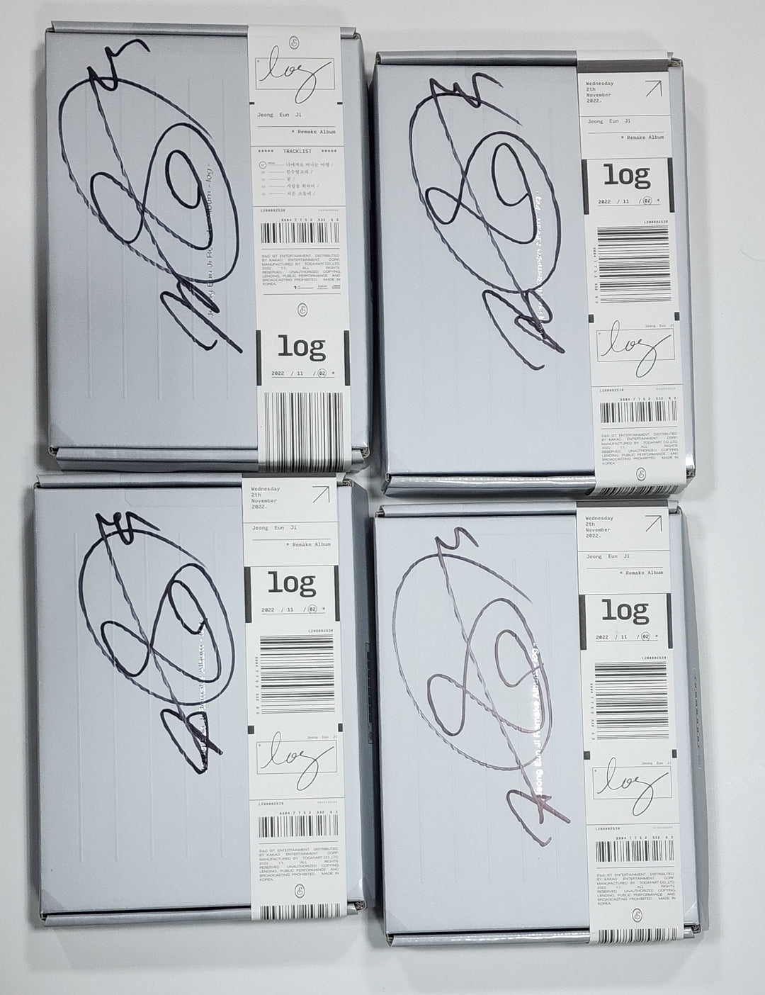 JEONG EUN JI "log" - Hand Autographed(Signed) Promo Album