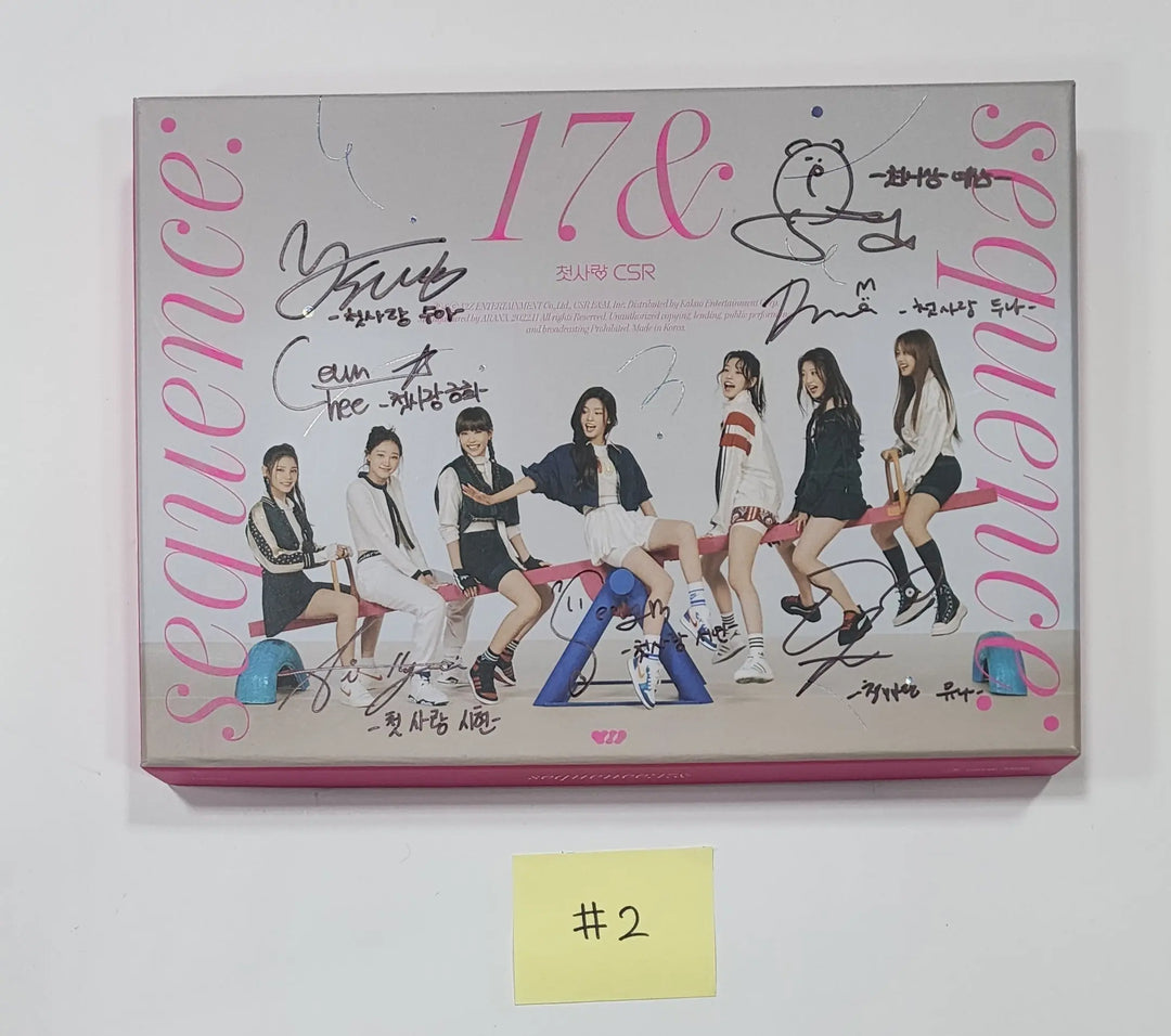 CSR "Sequence : 17&" 1st Single Album - Hand Autographed(Signed) Promo Album - HALLYUSUPERSTORE