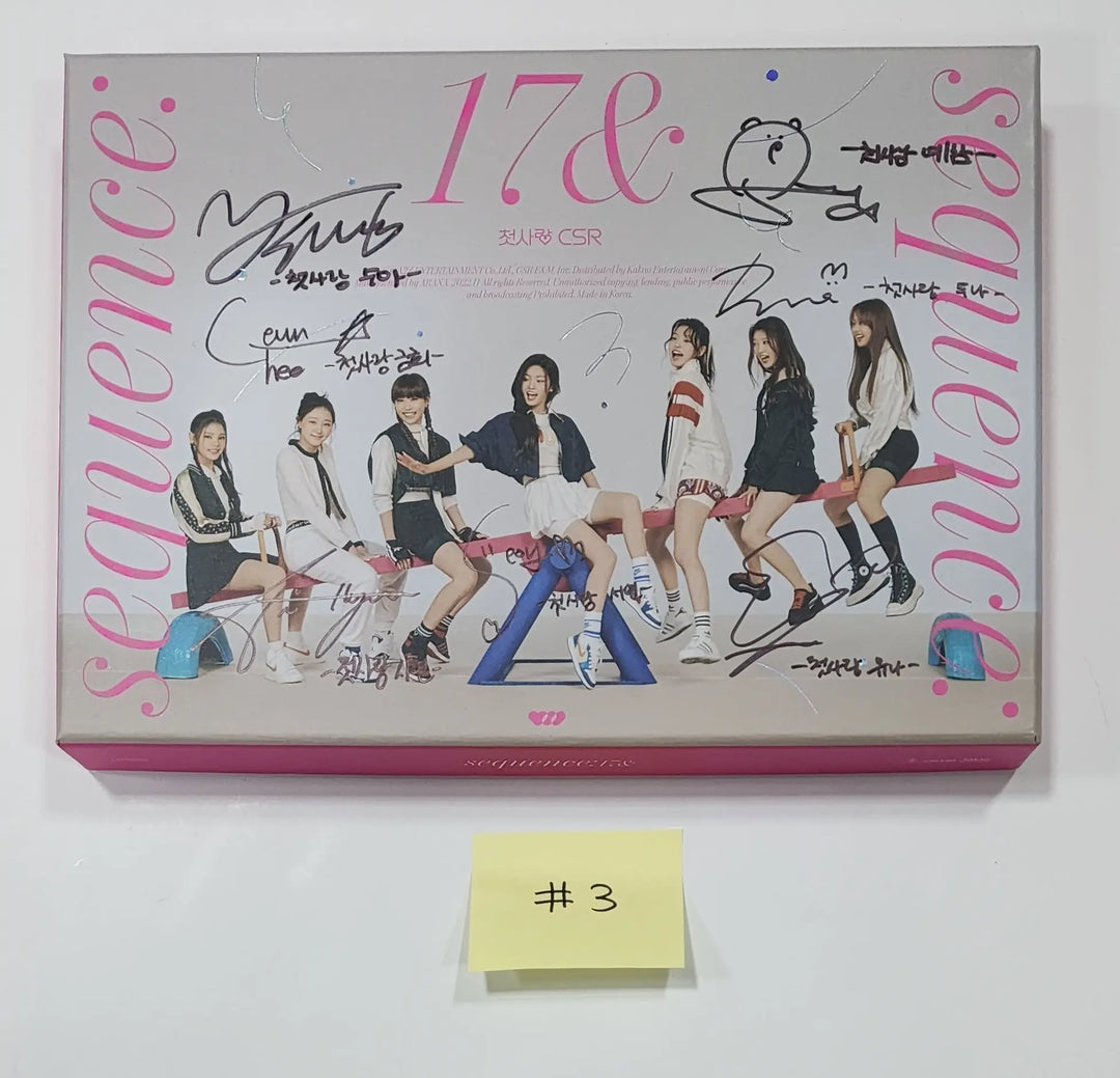 CSR "Sequence : 17&" 1st Single Album - Hand Autographed(Signed) Promo Album - HALLYUSUPERSTORE