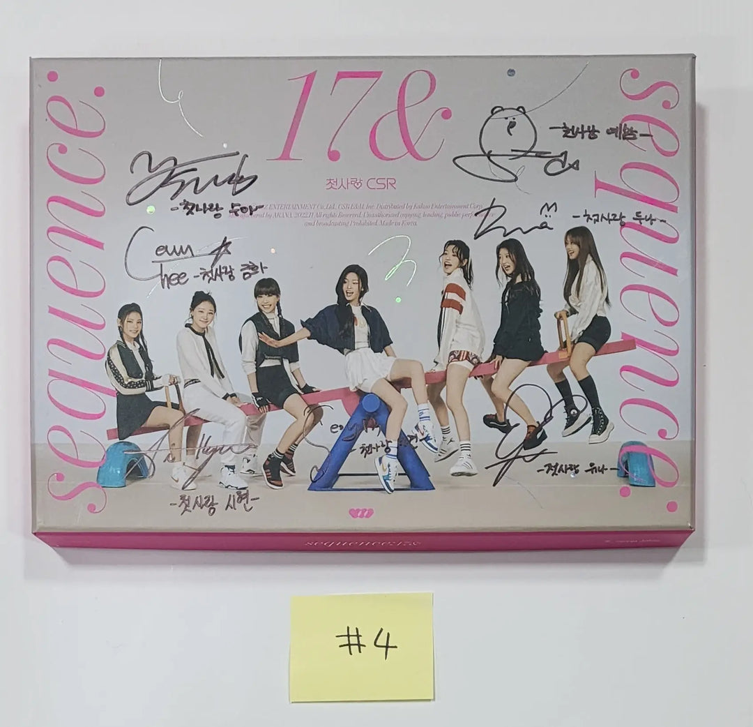 CSR "Sequence : 17&" 1st Single Album - Hand Autographed(Signed) Promo Album - HALLYUSUPERSTORE