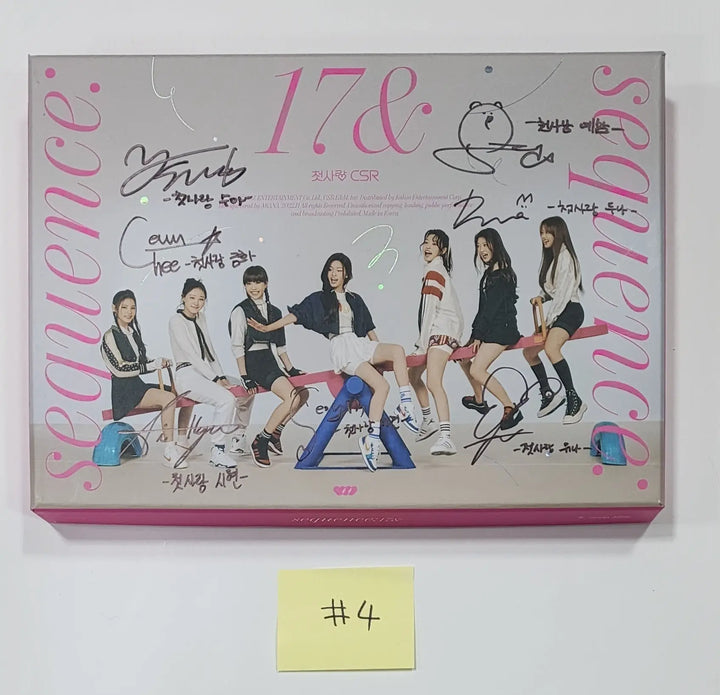 CSR "Sequence : 17&" 1st Single Album - Hand Autographed(Signed) Promo Album - HALLYUSUPERSTORE