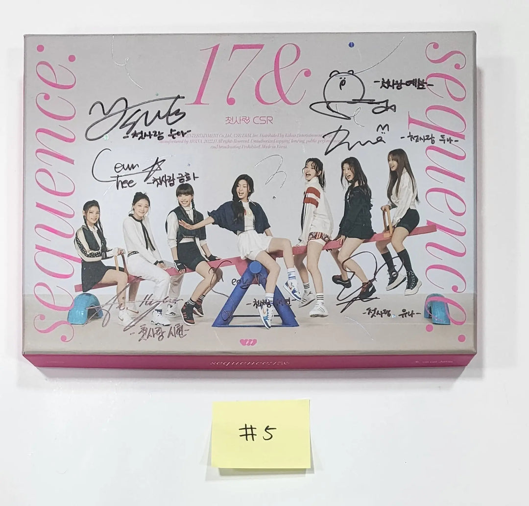 CSR "Sequence : 17&" 1st Single Album - Hand Autographed(Signed) Promo Album - HALLYUSUPERSTORE