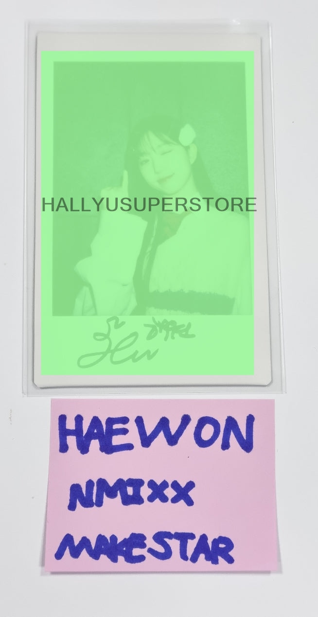 Haewon (Of NMIXX) 'ENTWURF' - Hand Autographed(Signed) Polaroid