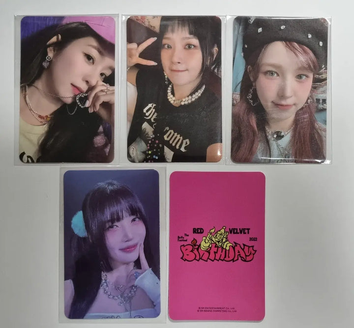 Red Velvet "Birthday" The ReVe Festival 2022 - SMtown & Store Pre-Order Benefit Photocard - HALLYUSUPERSTORE