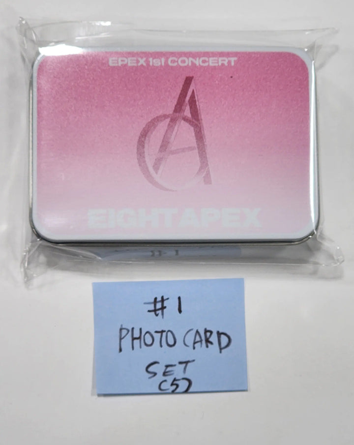 EPEX "EIGHT APEX"  1st CONCERT - Official MD (Tin Case Photocard Set (8EA), Photo Set - HALLYUSUPERSTORE