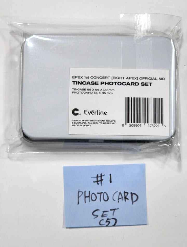 EPEX "EIGHT APEX"  1st CONCERT - Official MD (Tin Case Photocard Set (8EA), Photo Set - HALLYUSUPERSTORE