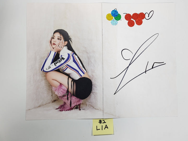 ITZY 'CHESHIRE' - A Cut Page From Fansign Event Album