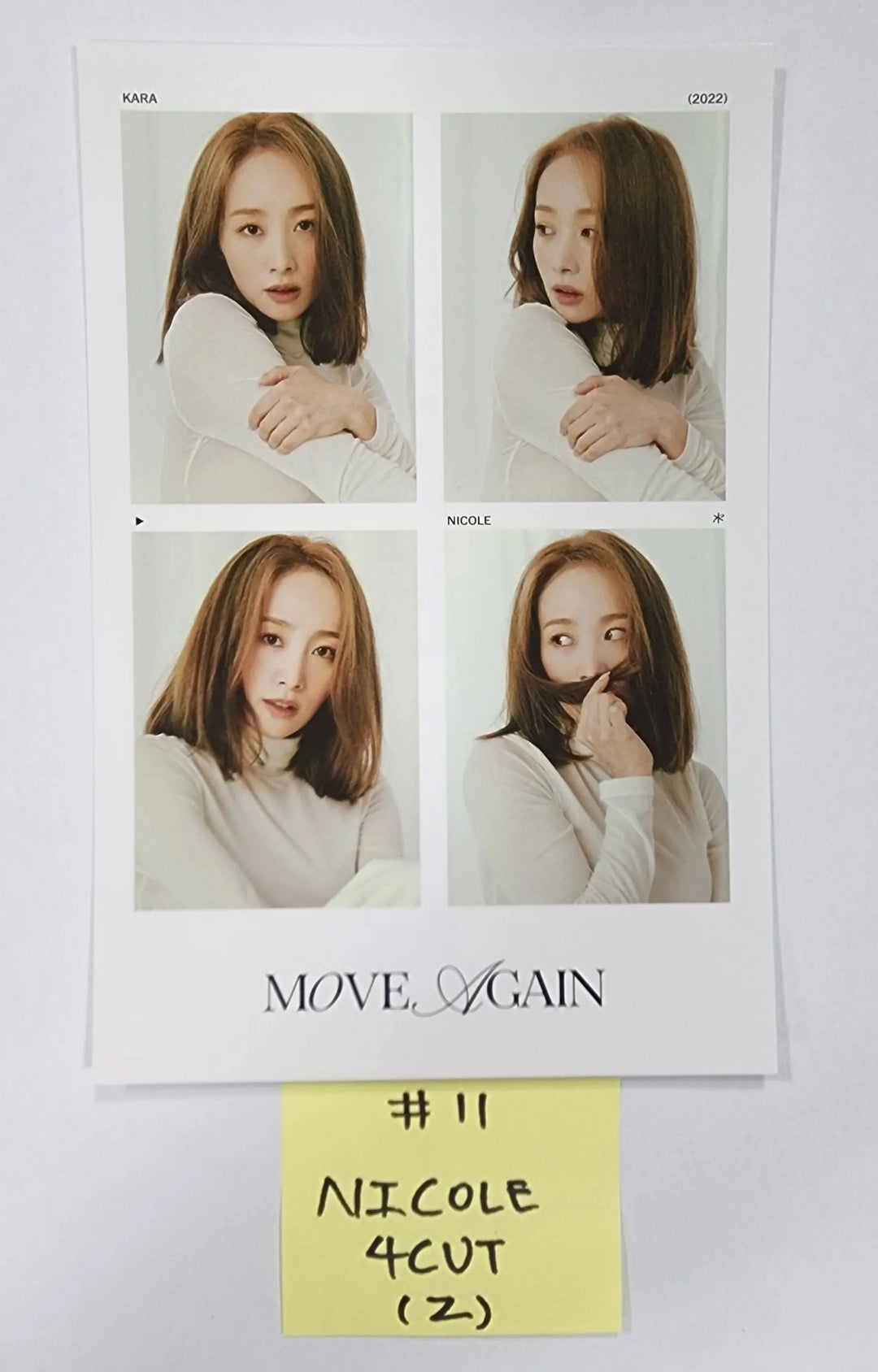 KARA "Move Again" 15th Anniversary special Album - Official Photocard, 4 Cut Photo - HALLYUSUPERSTORE