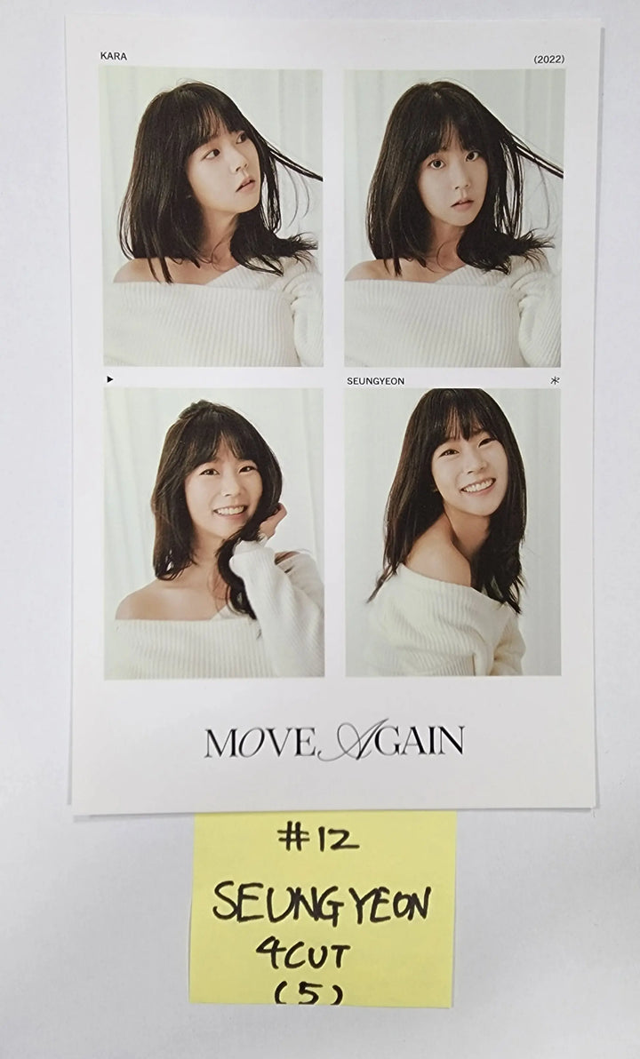 KARA "Move Again" 15th Anniversary special Album - Official Photocard, 4 Cut Photo - HALLYUSUPERSTORE