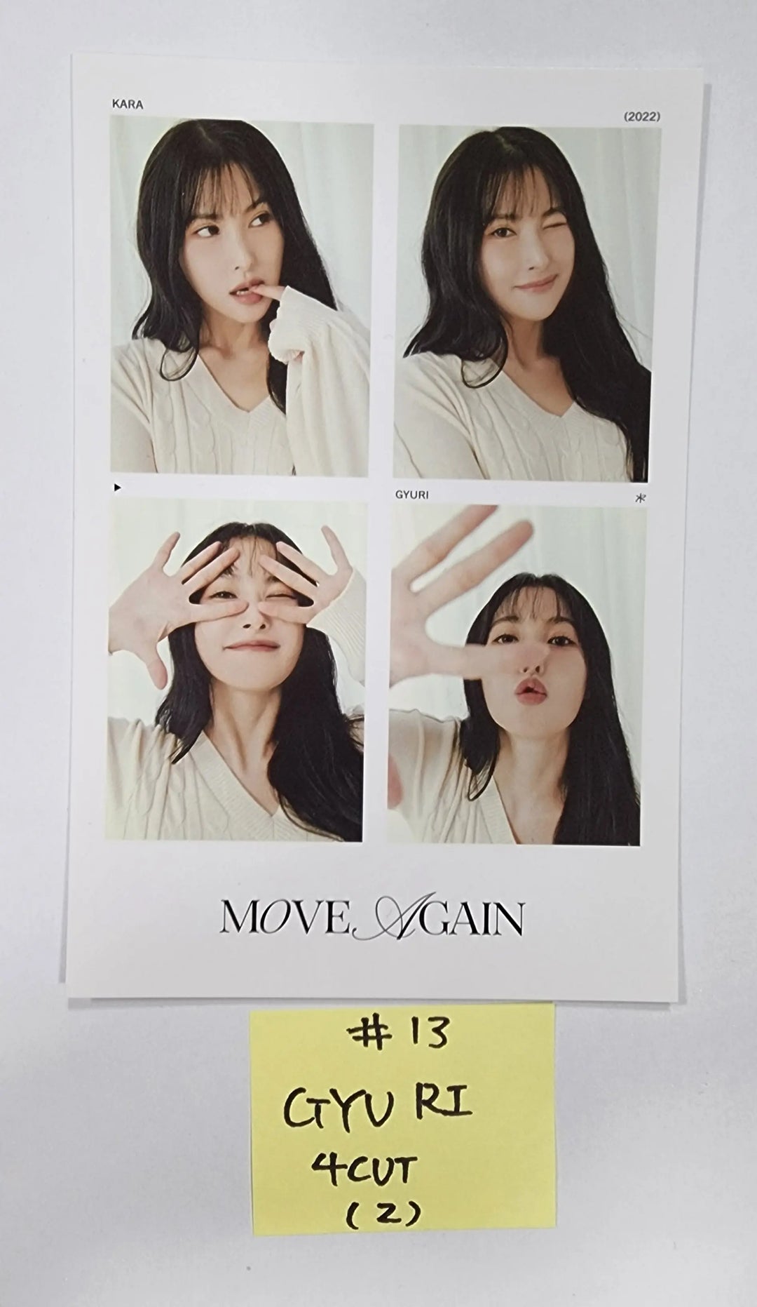 KARA "Move Again" 15th Anniversary special Album - Official Photocard, 4 Cut Photo - HALLYUSUPERSTORE