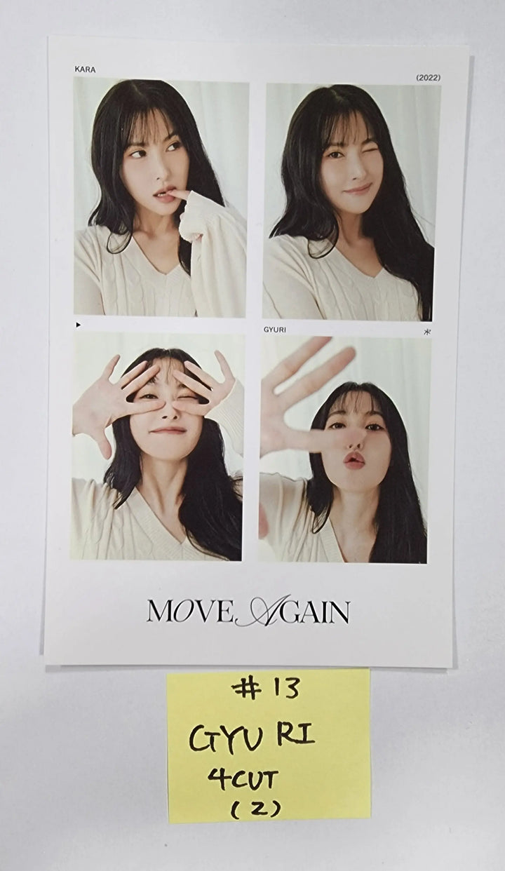 KARA "Move Again" 15th Anniversary special Album - Official Photocard, 4 Cut Photo - HALLYUSUPERSTORE