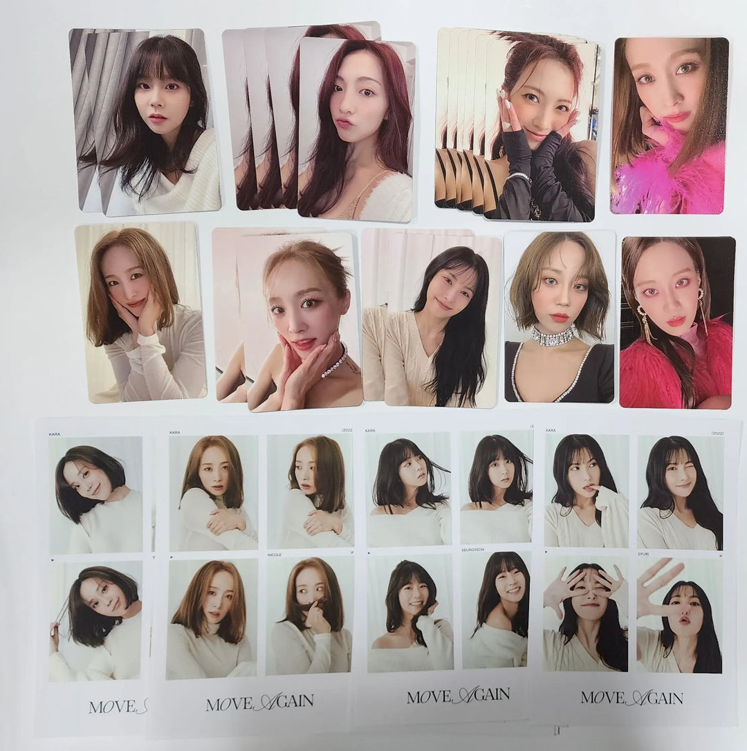 KARA "Move Again" 15th Anniversary special Album - Official Photocard, 4 Cut Photo - HALLYUSUPERSTORE