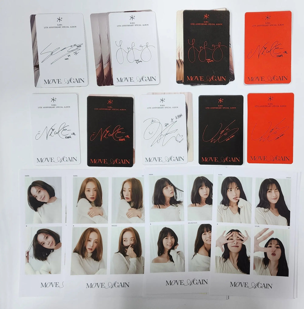 KARA "Move Again" 15th Anniversary special Album - Official Photocard, 4 Cut Photo - HALLYUSUPERSTORE