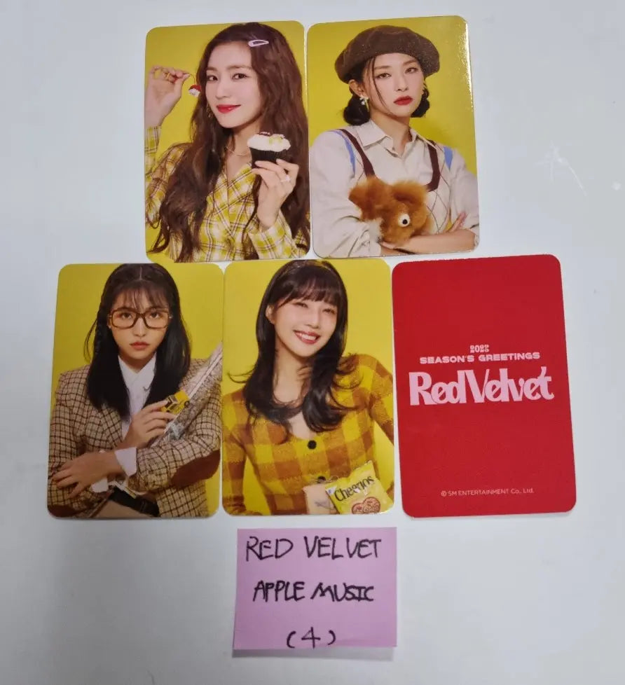 Red Velvet 2023 Season's Greetings - Apple Music Pre-Order Benefit Photocards Set (5EA) - HALLYUSUPERSTORE