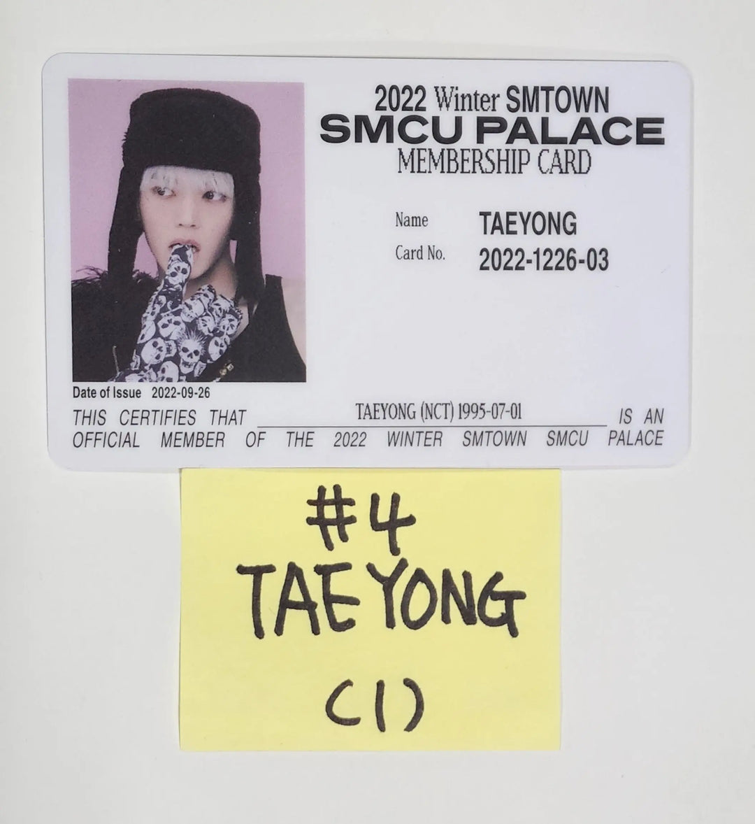 NCT "2022 Winter SMTOWN : SMCU PALACE" - Official Photocard [Membership Card Ver.] - HALLYUSUPERSTORE