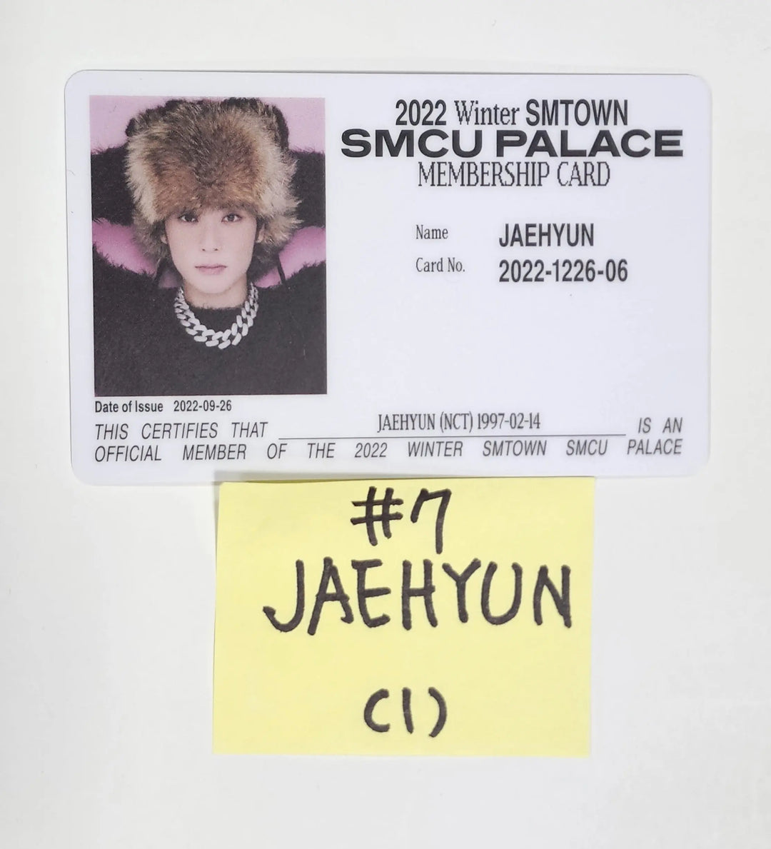 NCT "2022 Winter SMTOWN : SMCU PALACE" - Official Photocard [Membership Card Ver.] - HALLYUSUPERSTORE