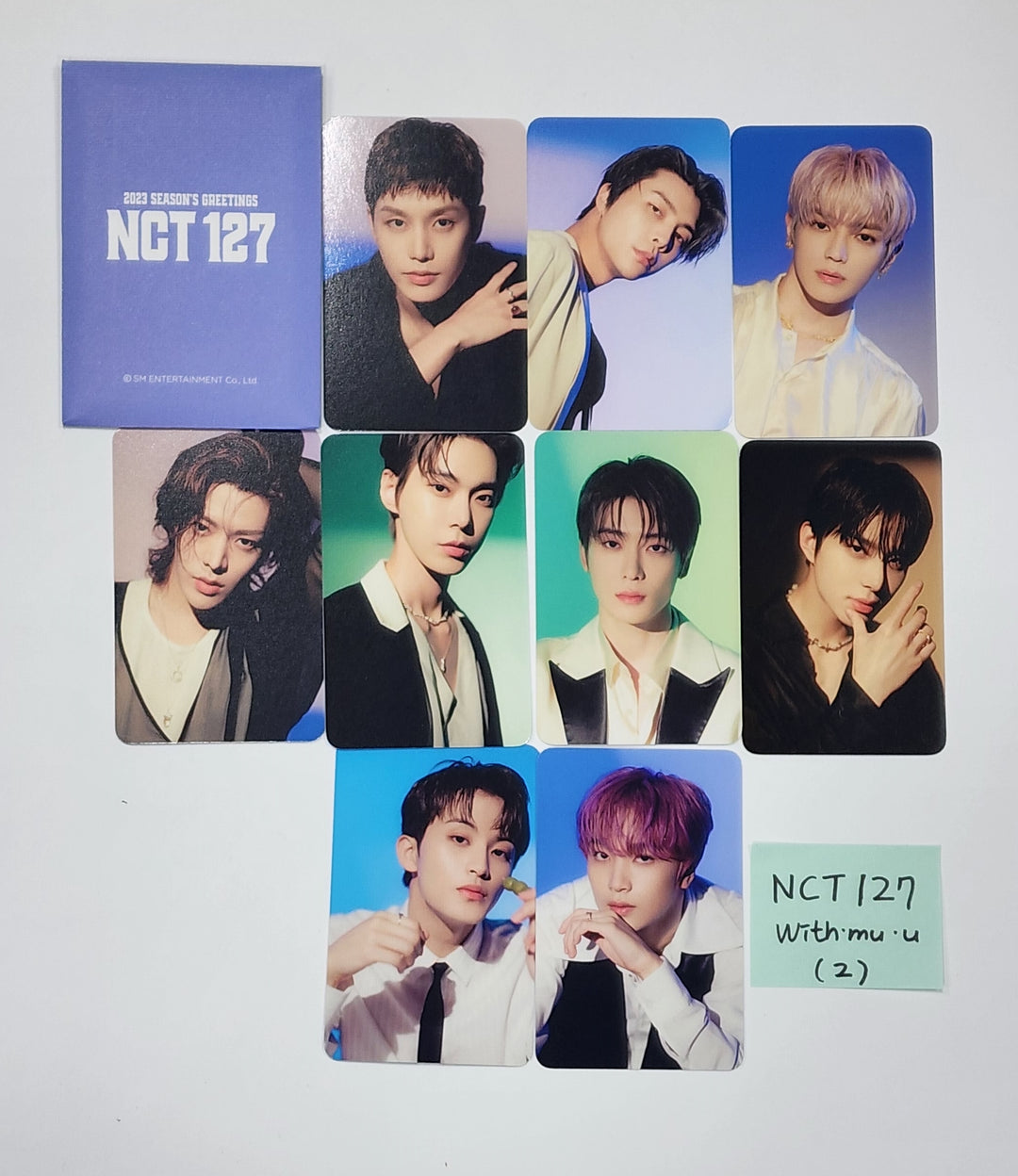 NCT 127 2023 시즌그리팅 - Withmuu 예약특전 포토카드 세트 (9장)
