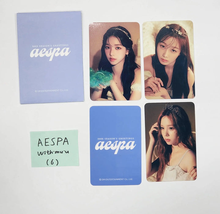 Aespa 2023 Season's Greetings - Withmuu Pre-Order Benefit Photocards Set (4EA) - HALLYUSUPERSTORE