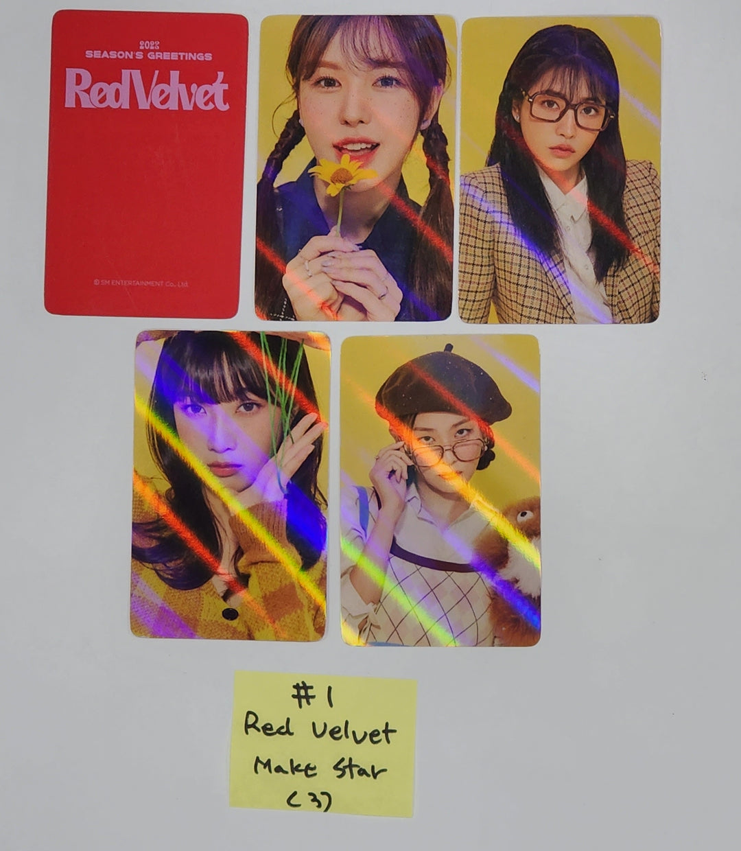 Red Velvet 2023 Season's Greetings - Makestar Pre-Order Benefit Hologram Photocards Set (5EA), Photo