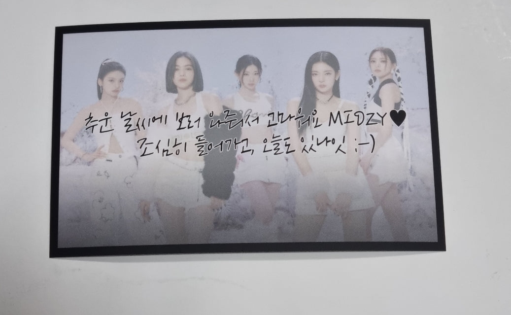 ITZY 'CHESHIRE' - Withmuu Fansign Event Winner Message Card