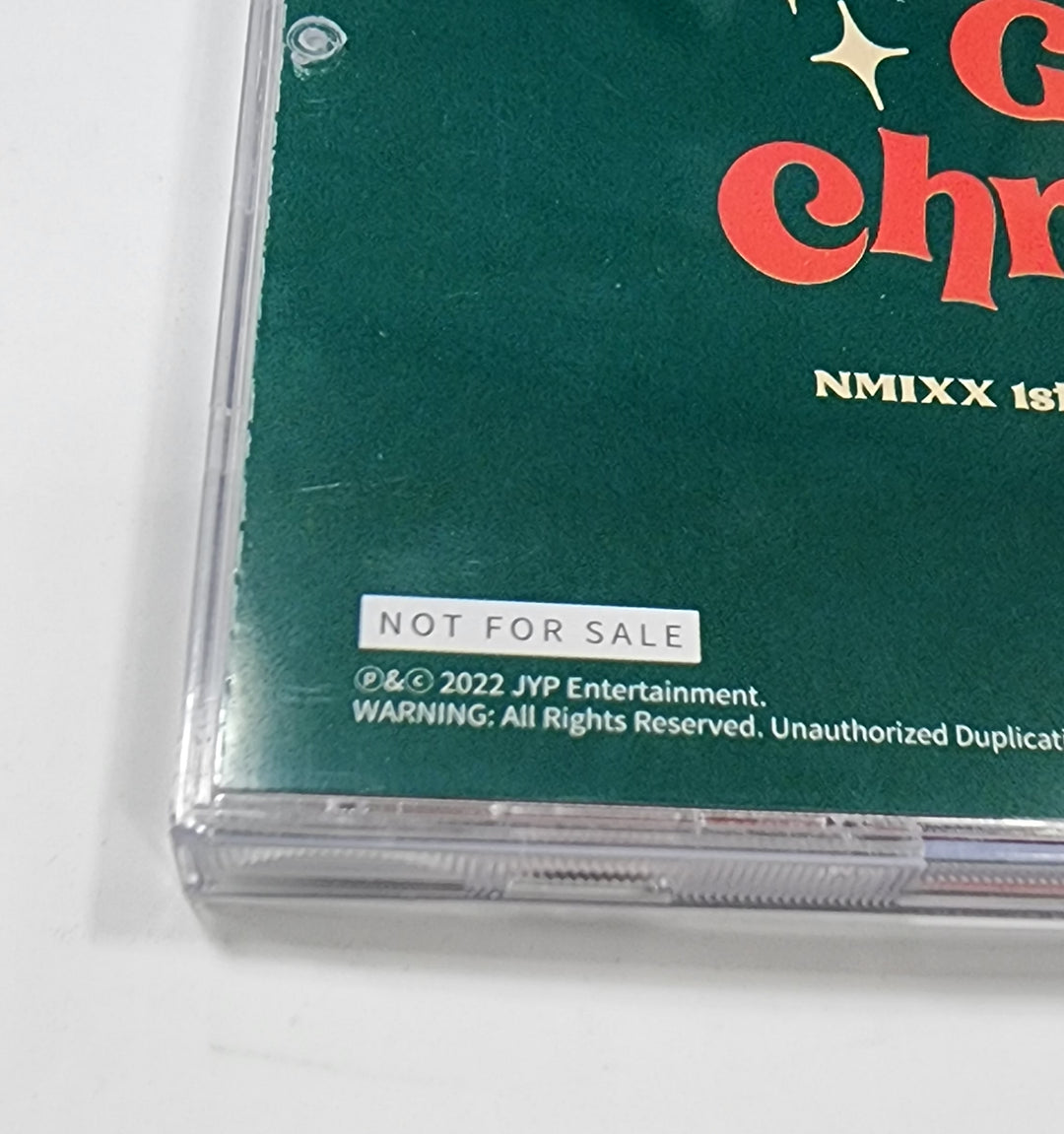 NMIXX "Funky Glitter Christmas" - 친필 사인(사인) 프로모 앨범 + 포토카드 세트(6장)