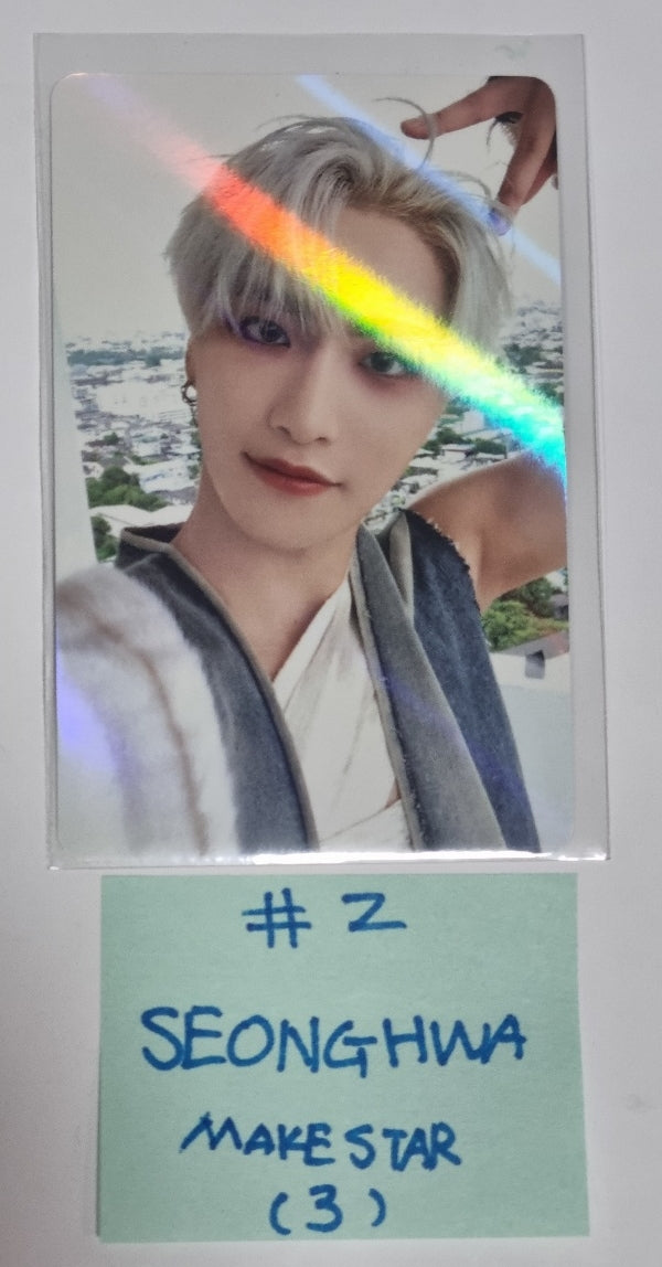 Ateez 'SPIN OFF : FROM THE WITNESS' - Makestar Fansign Event Hologram Photocards [POCA ALBUM]