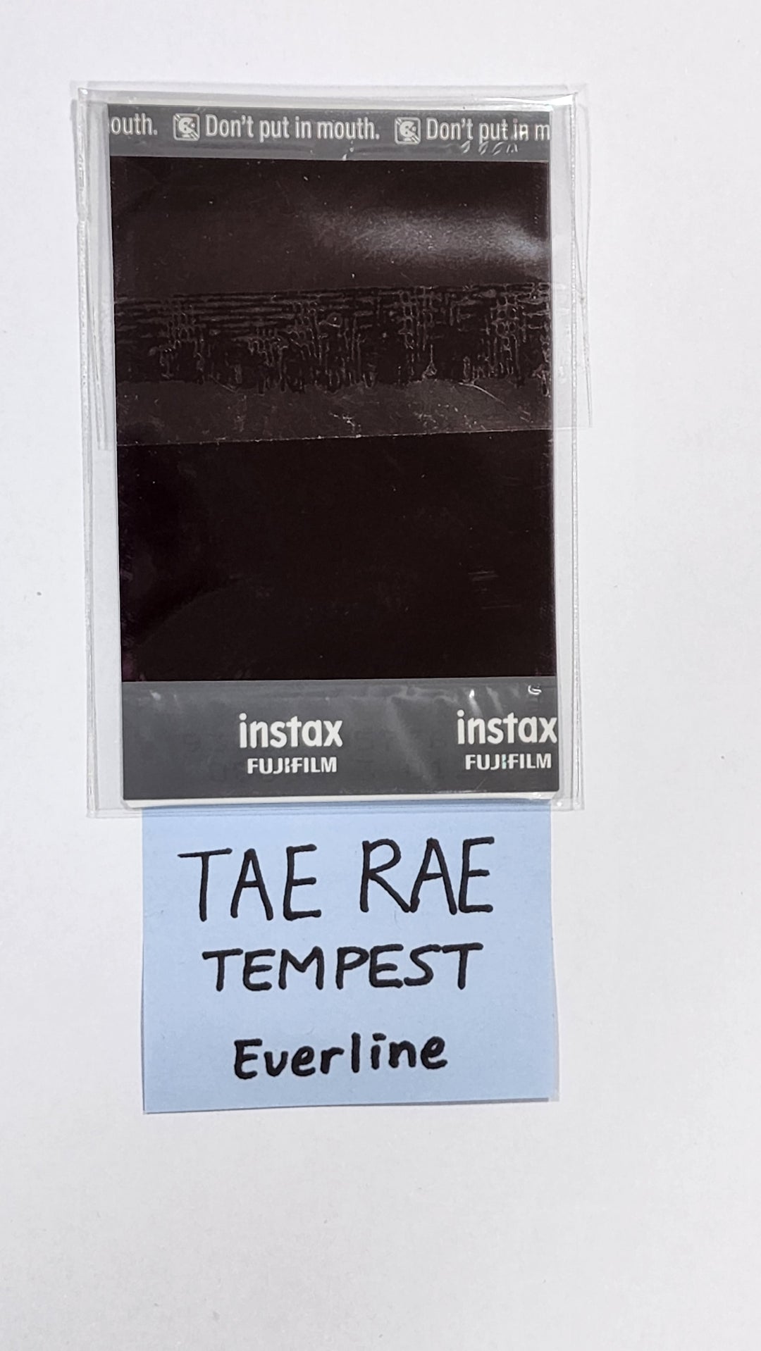 Taerae (Of TEMPEST) "ON and ON" 3rd mini album  - Hand Autographed(Signed) Polaroid