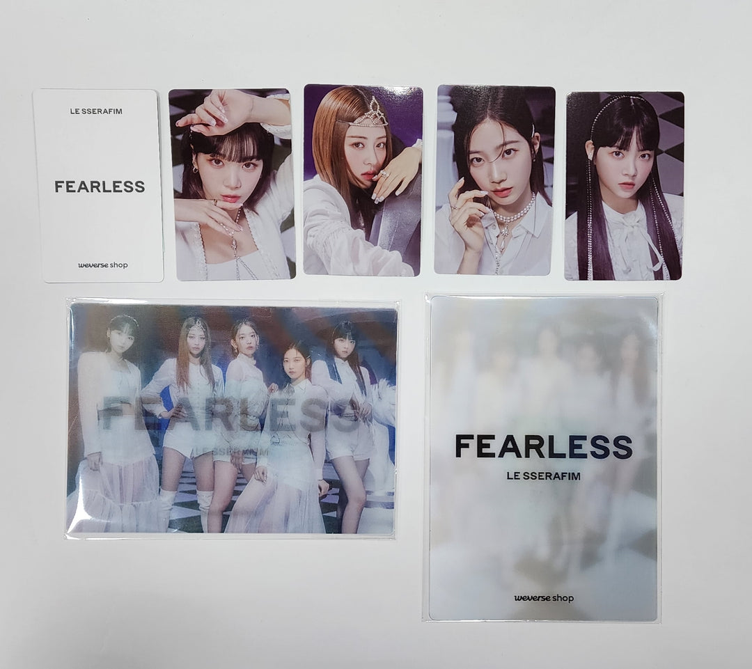 Lesserafim "FEARLESS" Japan 1st Single - Weverse Shop 예약판매 혜택 포토카드, 렌티큘러 엽서