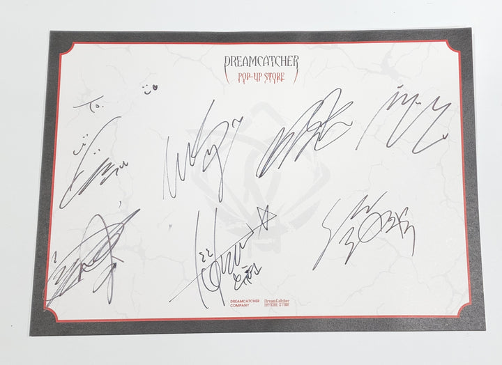 Dreamcatcher ‘Apocalypse : Broken Halloween" - Hand Autographed(Signed) Paper - HALLYUSUPERSTORE