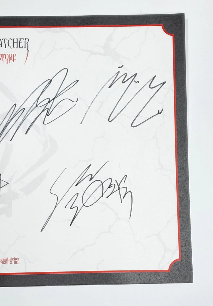 Dreamcatcher ‘Apocalypse : Broken Halloween" - Hand Autographed(Signed) Paper - HALLYUSUPERSTORE