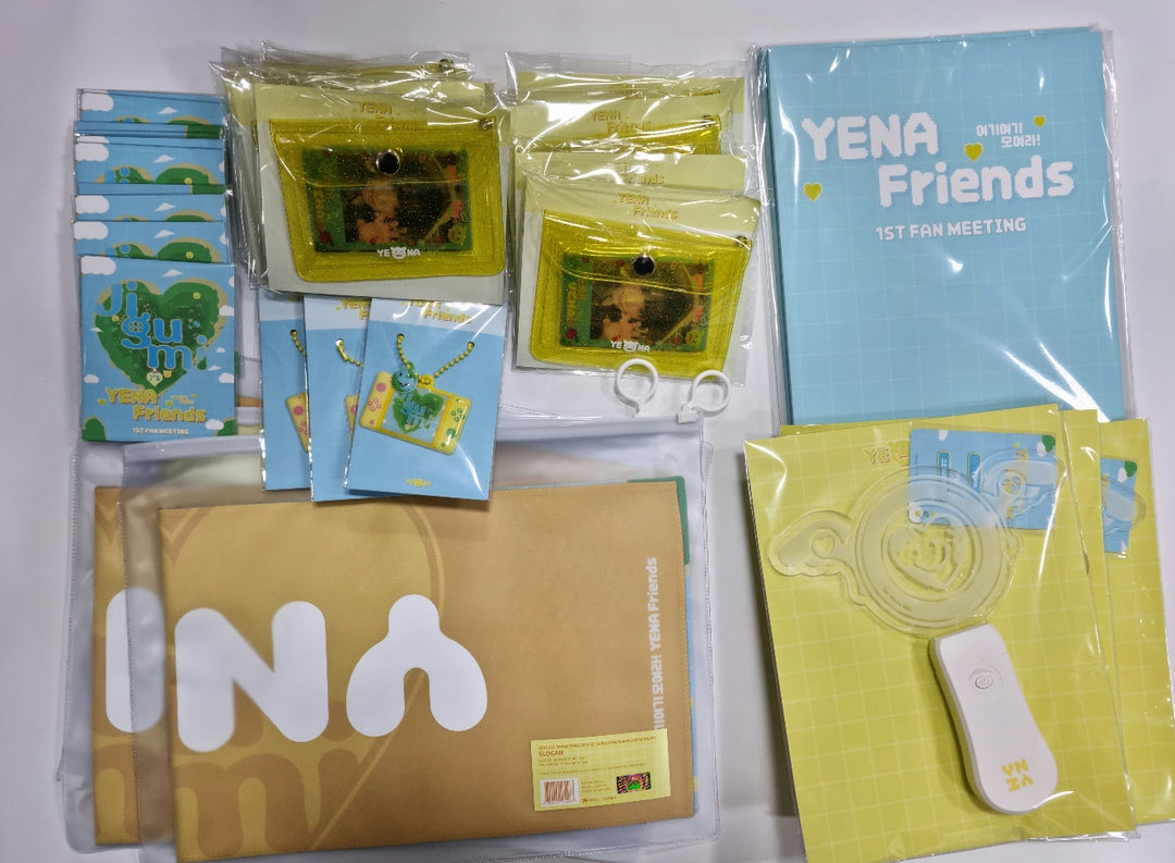 Yena "Yena Friends" 1st Fanmeeting - Official MD [Light Stick, Soft Keyring, Slogan, Photocard Set, Photo Book]