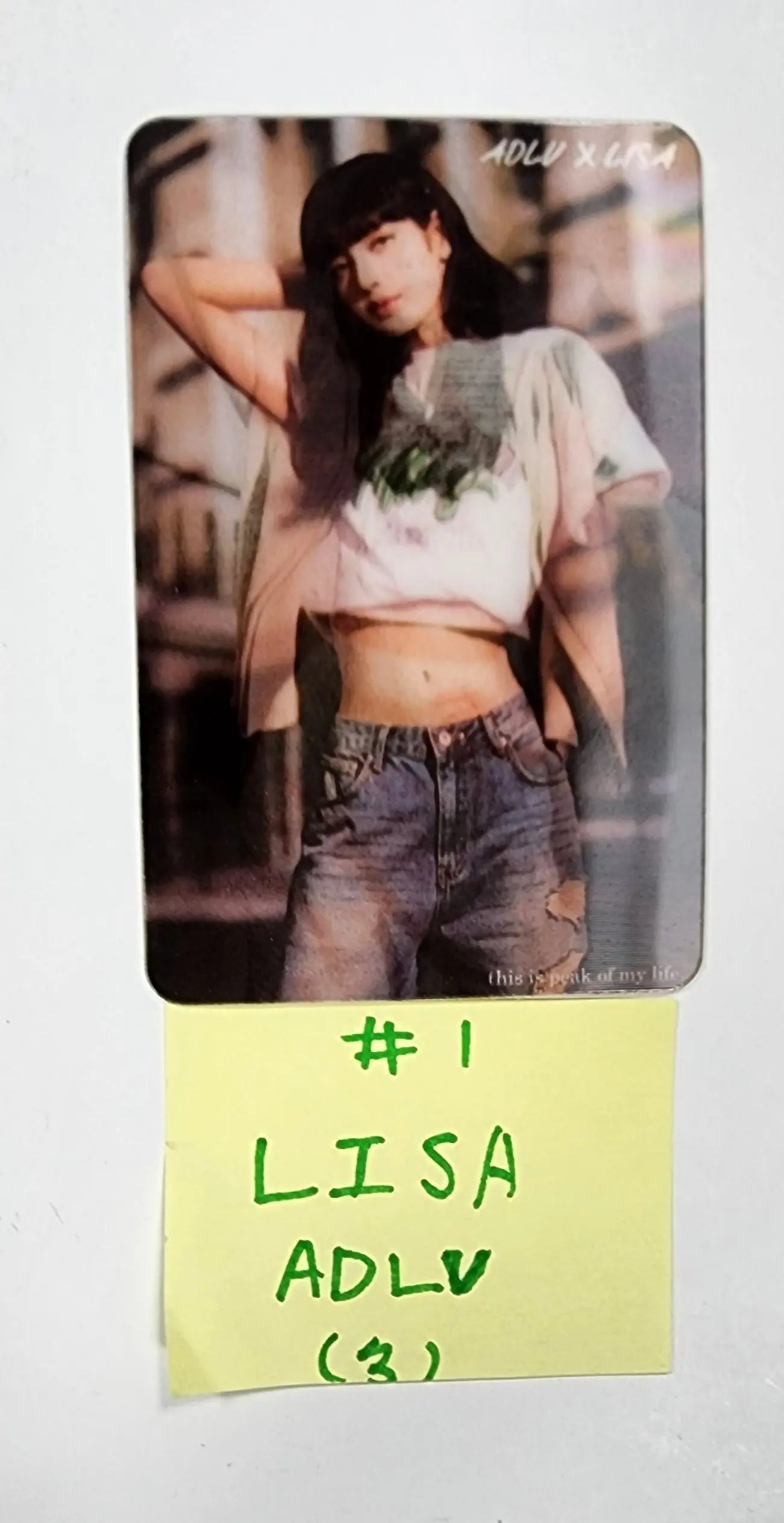 BLACKPINK ブルピン リサ lisa ADLV アクメ トレカ サイン入 Lisa (of Blackpink) - ADLV Event Lenticular Photocard