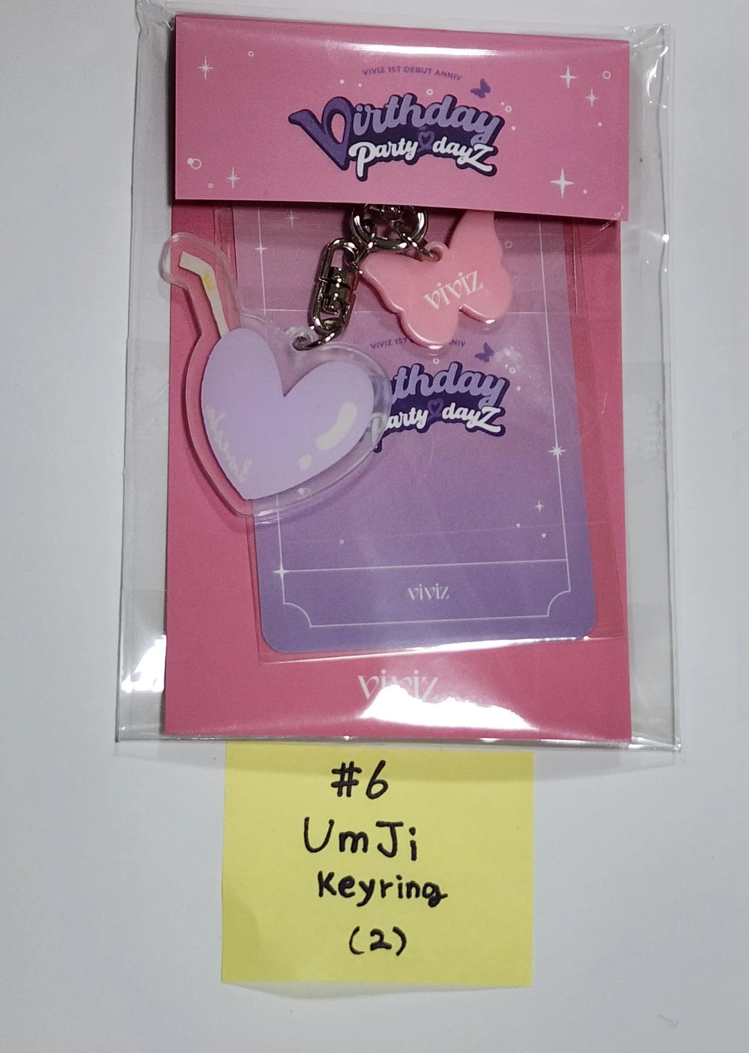 VIVIZ "Birthday Party DayZ" - Everline Official MD [Trading Photocard, Acrylic Griptok, Acrylic Keyring, Photocard Holder] - HALLYUSUPERSTORE