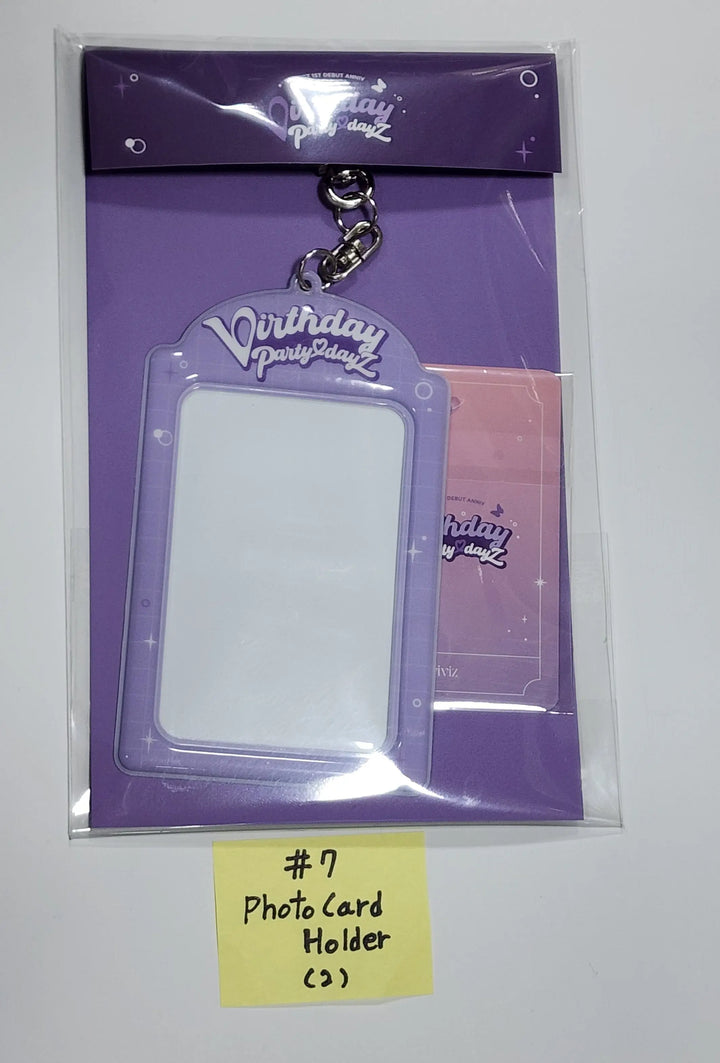 VIVIZ "Birthday Party DayZ" - Everline Official MD [Trading Photocard, Acrylic Griptok, Acrylic Keyring, Photocard Holder] - HALLYUSUPERSTORE