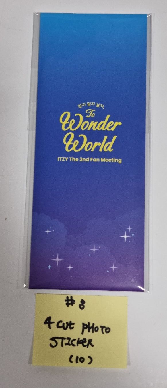 ITZY 「Wonder World」The 2nd Fan Meeting - Official MD 【ワンダーワールドパス、トレーディングフォトカード、フォトカードホルダー、アクリルキット、4カットフォトステッカー、フォトスローガン】