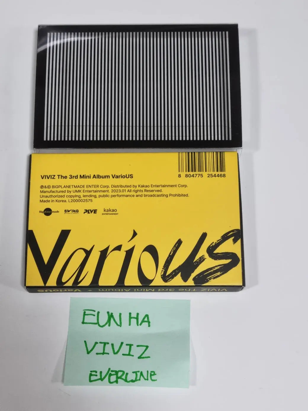 Eunha (Of VIVIZ) 'VarioUS' - Hand Autographed(Signed) Album [PLVE ver.] - HALLYUSUPERSTORE